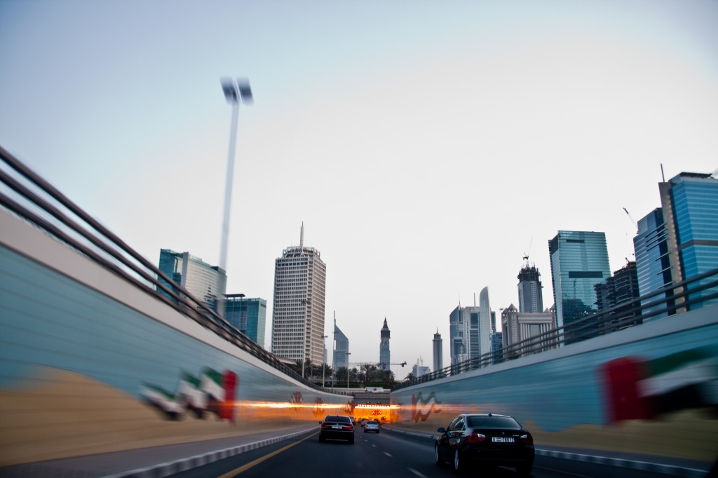Landscape by car